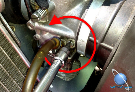 Open idle air screw